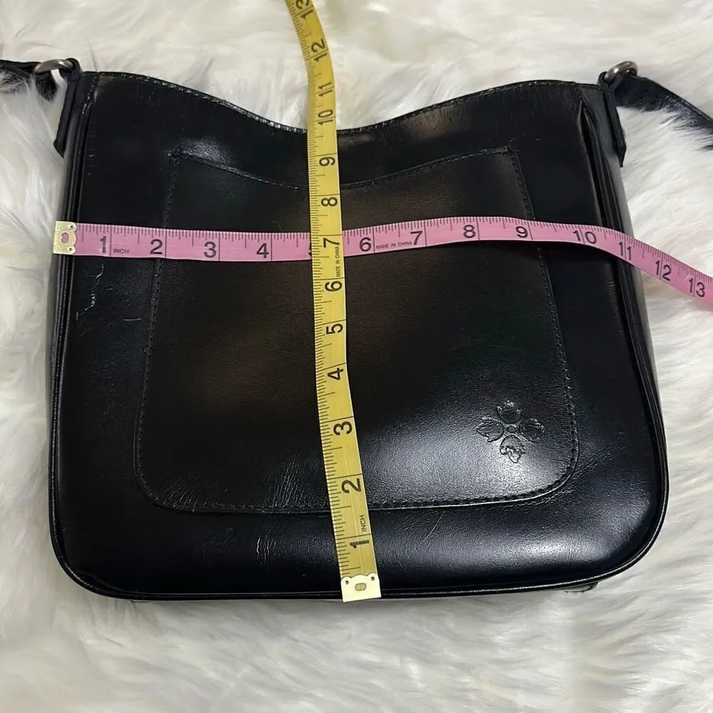 Patricia Nash Emeline Black Leather Crossbody Bag - Picture 10 of 13